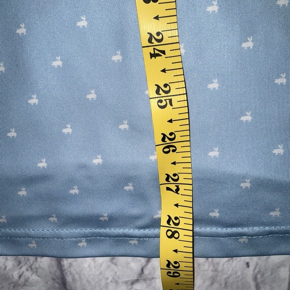 Mens HAM AND EGG‎ Golf Golfing Blue Polo Shirt Pig & Chicken Print Sz Small - Picture 7 of 9